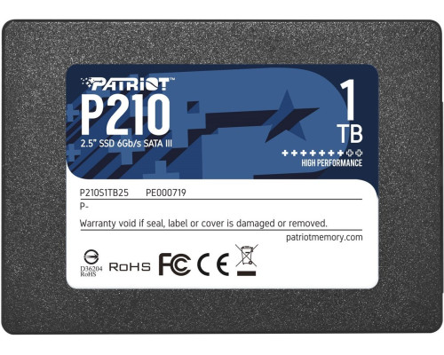 SSD Patriot P210 1TB 2.5" 7mm SATAIII 3D QLC (P210S1TB25)