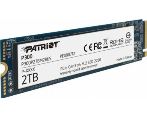 SSD M.2 Patriot P300 2TB NVMe 2280 PCIe 3.0x4 3D NAND TLC (P300P2TBM28)