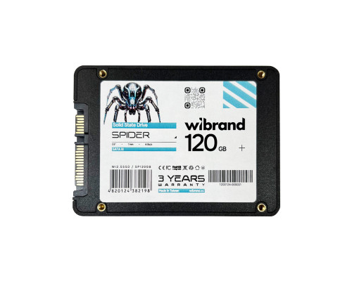 SSD Wibrand Spider 120GB 2.5" 7mm SATAIII Bulk (WI2.5SSD/SP120GB)