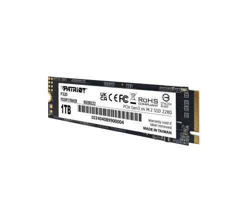 SSD M.2 Patriot P320 1TB NVMe 2280 Gen3.0 x4 3D TLC (P320P1TBM28)