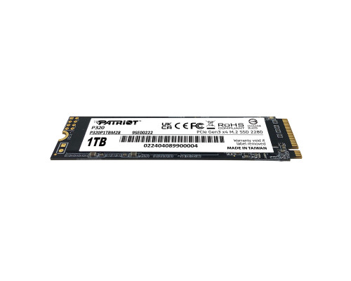 SSD M.2 Patriot P320 1TB NVMe 2280 Gen3.0 x4 3D TLC (P320P1TBM28)