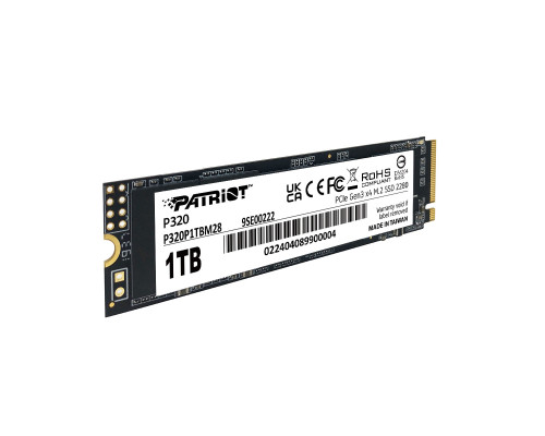 SSD M.2 Patriot P320 1TB NVMe 2280 Gen3.0 x4 3D TLC (P320P1TBM28)