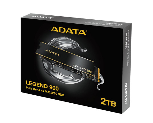 Накопичувач SSD M.2 ADATA LEGEND 900 2TB 2280 PCIe Gen 4x4 3D NAND Read/Write: 7000/5400 MB/sec (SLEG-900-2TCS)