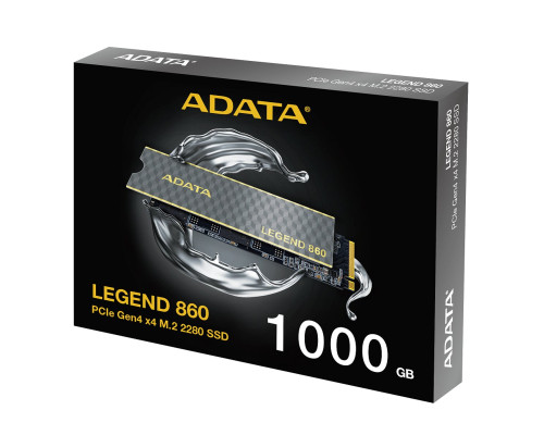 SSD M.2 ADATA LEGEND 860 1TB 2280 PCIe Gen 4x4 3D NAND Read/Write: 6000/4000 MB/sec (SLEG-860-1000GCS)