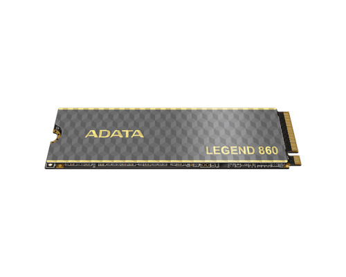 Накопичувач SSD M.2 ADATA LEGEND 860 500 GB 2280 PCIe Gen 4x4 3D NAND Read/Write: 5000/3000 MB/sec (SLEG-860-500GCS)