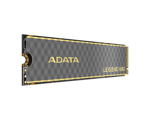 Накопичувач SSD M.2 ADATA LEGEND 860 500 GB 2280 PCIe Gen 4x4 3D NAND Read/Write: 5000/3000 MB/sec (SLEG-860-500GCS)