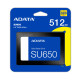 Накопичувач SSD ADATA Ultimate SU650 512GB 2.5" SATA III 3D NAND (ASU650SS-512GT-R)
