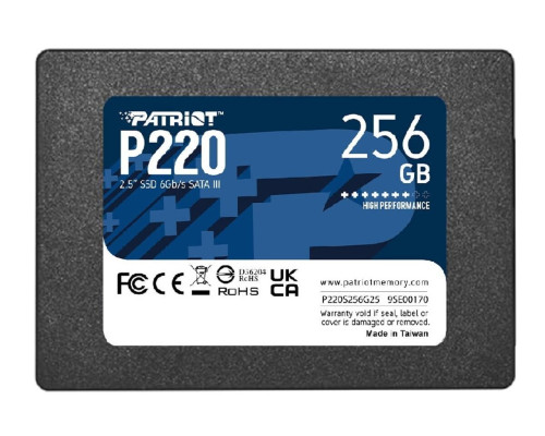 SSD Patriot P220 256GB 2.5" 7mm SATAIII (P220S256G25)