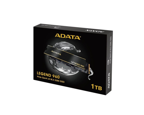 SSD M.2 ADATA LEGEND 960 1TB 2280 PCIe Gen 4x4 3D NAND Read/Write: 7400/6000 MB/sec (ALEG-960-1TCS)