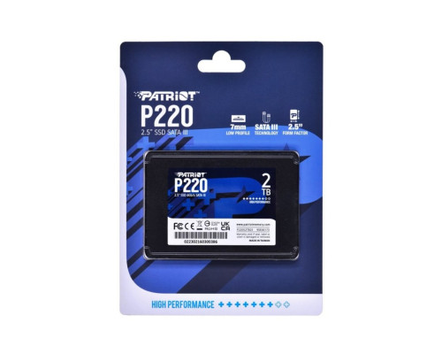 SSD Patriot P220 2TB 2.5" 7mm SATAIII (P220S2TB25)