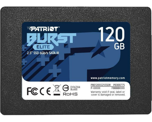 SSD Patriot Burst Elite 120GB 2.5" 7mm SATAIII TLC 3D (PBE120GS25SSDR)