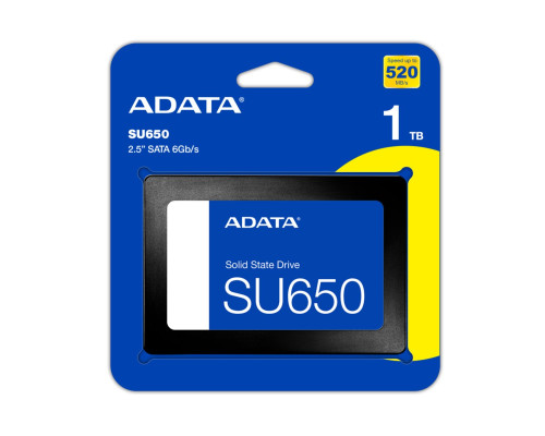 Накопичувач SSD ADATA Ultimate SU650 1TB 2.5" SATA III 3D NAND (ASU650SS-1TT-R)