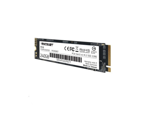 SSD M.2 Patriot P310 240GB NVMe 2280 PCIe 3.0 3D TLC (P310P240GM28)