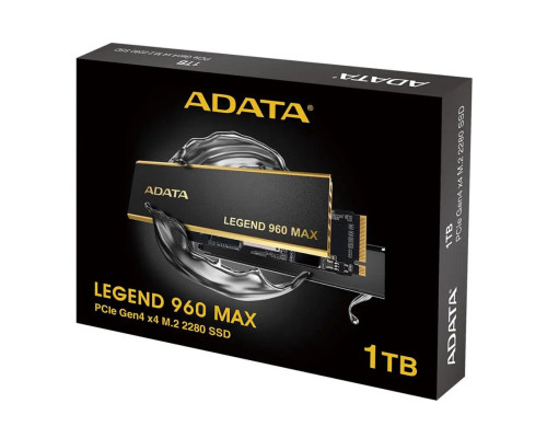 SSD M.2 ADATA LEGEND MAX 960 1TB 2280 PCIe Gen4x4 NVMe 3D NAND Read/Write:7400/6000 MB/sec (ALEG-960M-1TCS)