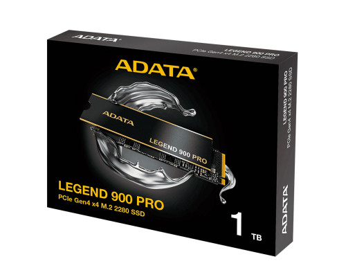 Накопичувач SSD M.2 ADATA LEGEND 900 PRO 1TB 2280 PCIe Gen 4x4 3D NAND Read/Write: 7400/6000 MB/sec (SLEG-900P-1TCS)