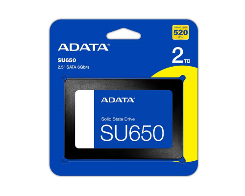 Накопичувач SSD ADATA Ultimate SU650 2TB 2.5" SATA III 3D NAND (ASU650SS-2TT-R)