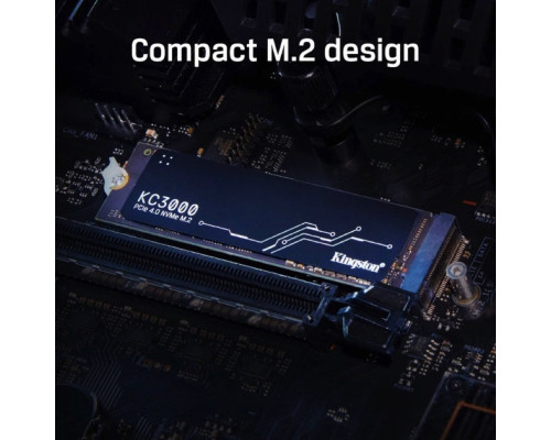 Накопичувач SSD M.2 Kingston KC3000 4096GB NVMe 2280 PCIe 4.0 x4 3D NAND TLC (SKC3000D/4096G)