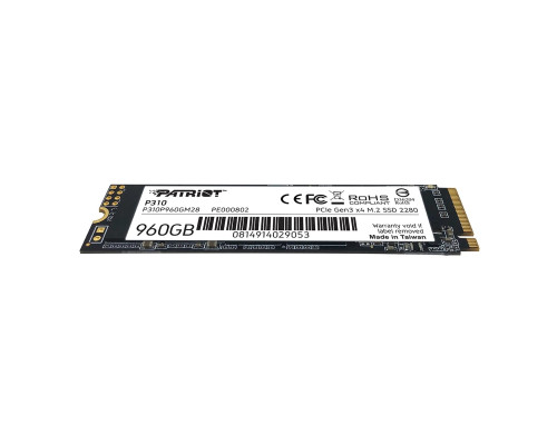 SSD M.2 Patriot P310 960GB NVMe 2280 PCIe 3.0x4 3D NAND TLC (P310P960GM28)