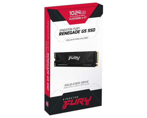 Накопичувач SSD M.2 Kingston FURY Renegade G5 1TB 2280 NVMe PCIe Gen 5.0 x4 3D TLC (SFYR2S/1T0)