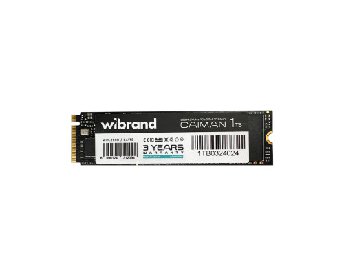 SSD M.2 Wibrand Caiman 1TB NVMe 2280 PCIe 3.0 3D NAND (WIM.2SSD/CA1TB)