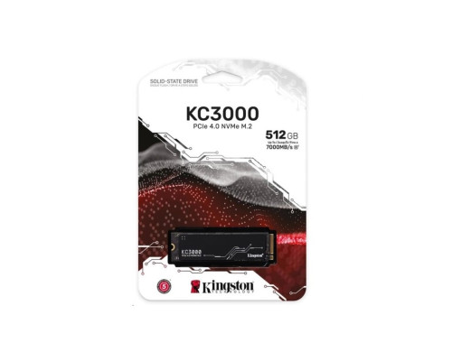Накопичувач SSD M.2 Kingston KC3000 512GB NVMe 2280 PCIe 4.0 x4 3D NAND TLC (SKC3000S/512G)