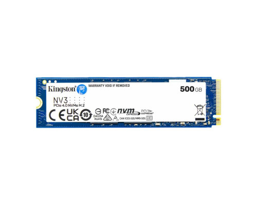 SSD M.2 Kingston NV3 500GB NVMe 2280 PCIe 4.0 x4 3D NAND (SNV3S/500G)