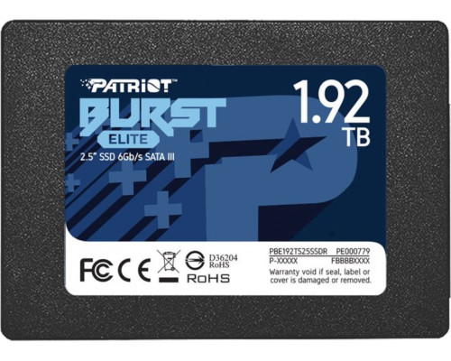 SSD Patriot Burst Elite 1920GB 2.5" 7mm SATAIII TLC 3D (PBE192TS25SSDR)