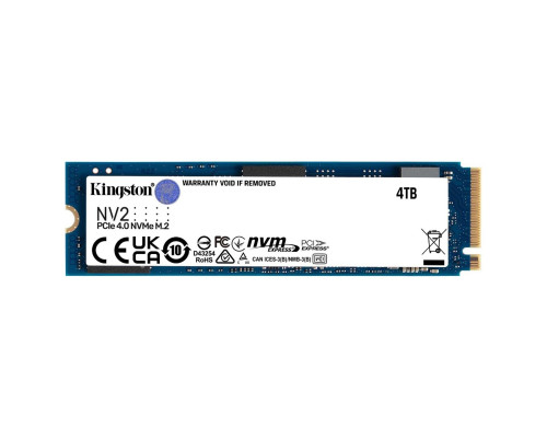 SSD M.2 Kingston NV2 4000GB NVMe 2280 PCIe 4.0 x4 3D NAND (SNV2S/4000G)