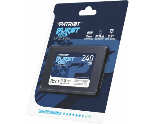 SSD Patriot Burst Elite 240GB 2.5" 7mm SATAIII TLC 3D (PBE240GS25SSDR)