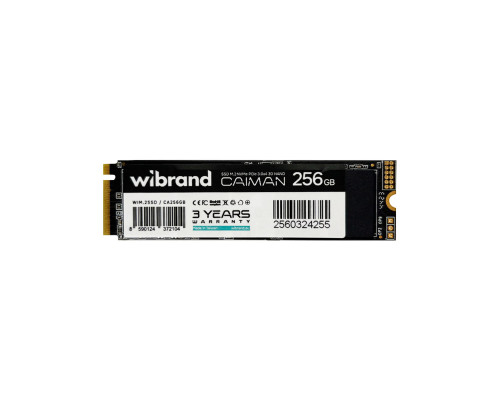 SSD M.2 Wibrand Caiman 256GB NVMe 2280 PCIe 3.0 3D NAND (WIM.2SSD/CA256GB)