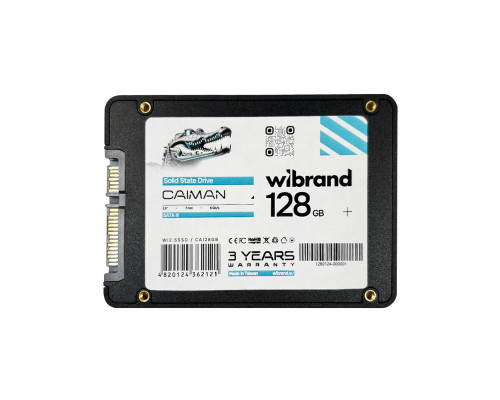 SSD Wibrand Caiman 128GB 2.5" 7mm SATAIII Bulk (WI2.5SSD/CA128GB)