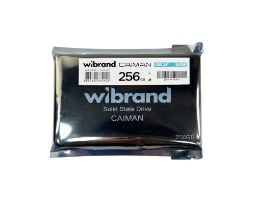 SSD Wibrand Caiman 256GB 2.5" 7mm SATAIII Bulk (WI2.5SSD/CA256GB)