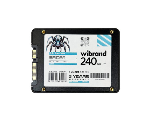 SSD Wibrand Spider 240GB 2.5" 7mm SATAIII Bulk (WI2.5SSD/SP240GB)