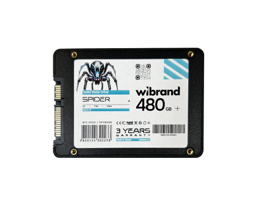 SSD Wibrand Spider 480GB 2.5" 7mm SATAIII Bulk (WI2.5SSD/SP480GB)