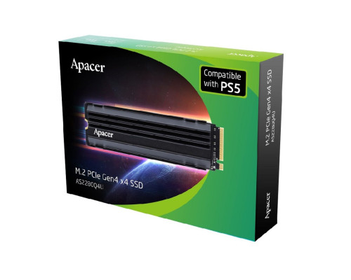 Накопичувач SSD M.2 Apacer AS2280Q4U5 (For PS5) 1TB 2280 PCIe 4.0x4 NVMe 3D Nand Read/Write: 7000/6000 MB/sec (AP1TBAS2280Q4U5-1)