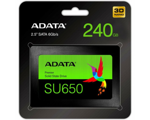 SSD ADATA Ultimate SU650 240GB 2.5" SATA III 3D NAND TLC (ASU650SS-240GT-R)