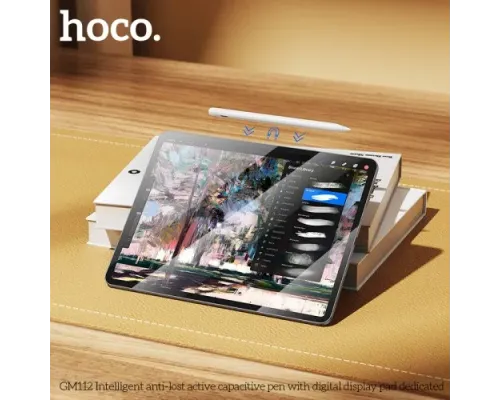 Стілус HOCO GM112 Intelligent anti-lost active capacitive pen with digital display pad dedicat White mag-6942007634588146733