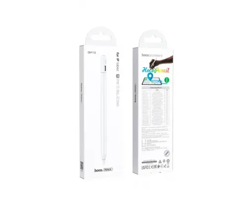 Стілус HOCO GM112 Intelligent anti-lost active capacitive pen with digital display pad dedicat White mag-6942007634588146733