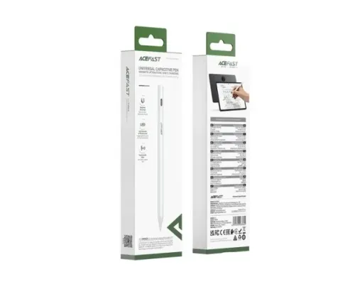 Стілус ACEFAST V1 universal capacitive pen White mag-6974316285434153353