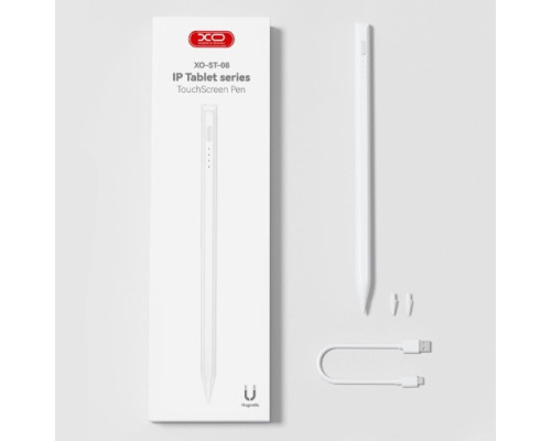 Стілус XO ST-08 Magnetic Capacitive Pen for Ipad Prevents False Contacts Білий mag-692068085766129873