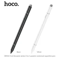 Стілус HOCO GM111 Cool dynamic series 3-in-1 passive universal capacitive pen White mag-6942007619394145271