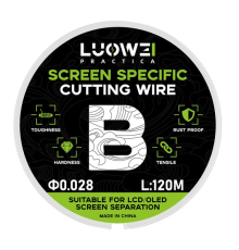 Струна LUOWEI B (120 m, 0.028 mm) для розшаровування дисплейного модуля PLS-00-00143527