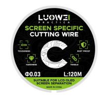 Струна LUOWEI C (120 m, 0.03 mm) для розшаровування дисплейного модуля PLS-00-00143528