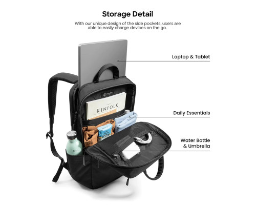 Рюкзак Tomtoc Navigator-T71 Laptop Backpack Black 15.6 Inch/18L (T71M1D1)