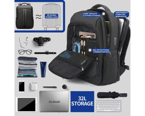 Рюкзак Tigernu T-B9600 15.6" Grey