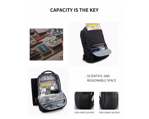 Рюкзак Tigernu T-B3319 15.6" Silver grey