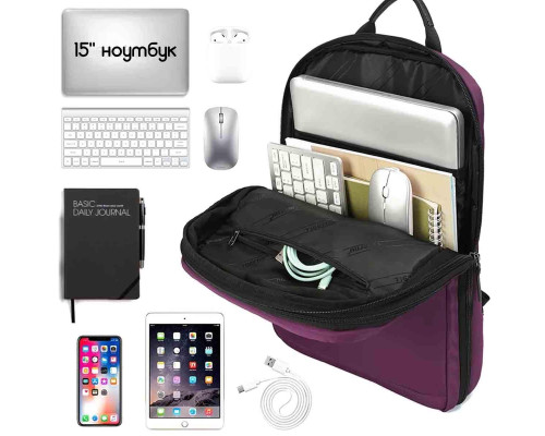 Рюкзак Tigernu T-B9013 15.6" Purple