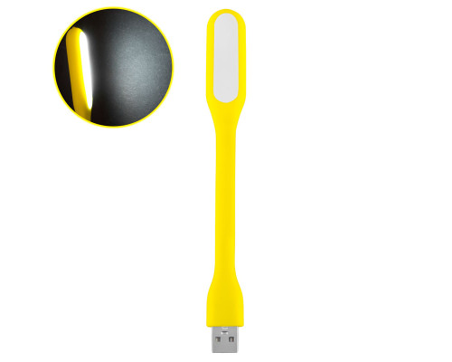 Лампочка світильник гибка USB, 5v, 1.2w, Жовтий NBB-132411