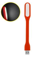 Лампочка світильник гибка USB, 5v, 1.2w, Червоний