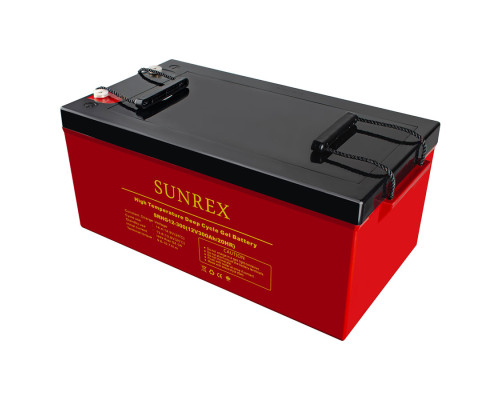 Акумуляторна батарея SUNREX SRHG12-300, Ємність: 300Ah, 12V, 77.3kg, гелевий, розміри: 520х268х220мм (ДБЖ UPS) NBB-134402